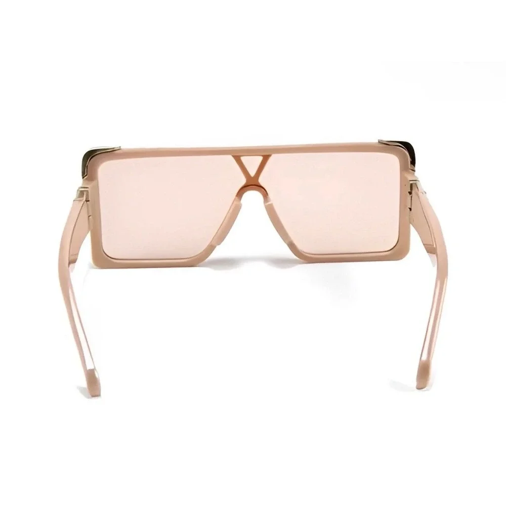 Oversized Square Sunglasses Fashion Beige‎ Frame Men Beach Trendy Lentes Gafas